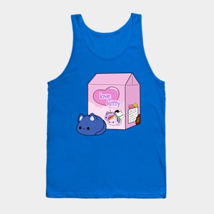 love kitty-blue cat doll Tank Top